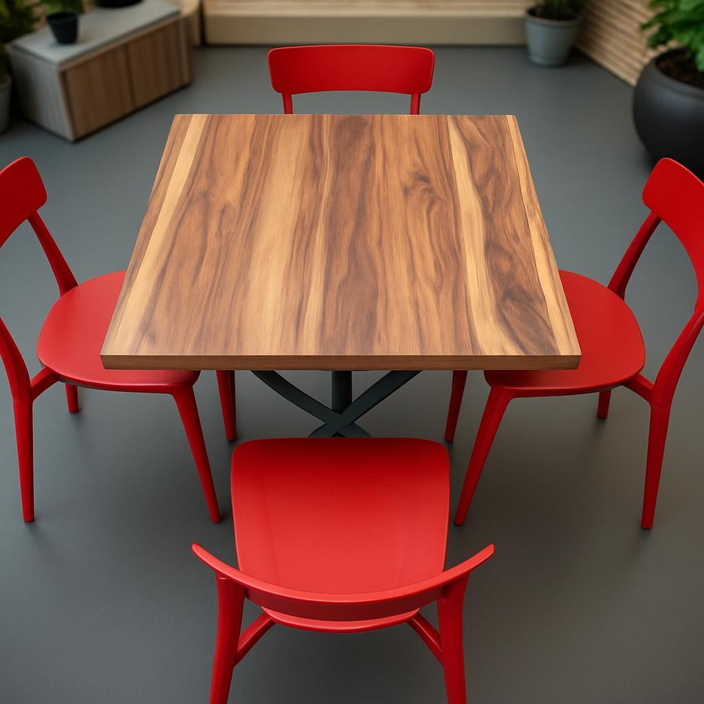 Paquete 15 - Comedor 4 Personas Chapa Madera Kipali
