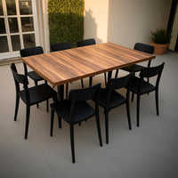 Paquete 16 - Mesa con sillas para restaurante y cafetería