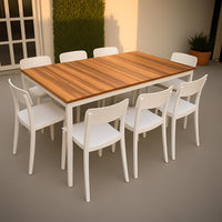 Paquete 16 - Mesa con sillas para restaurante y cafetería