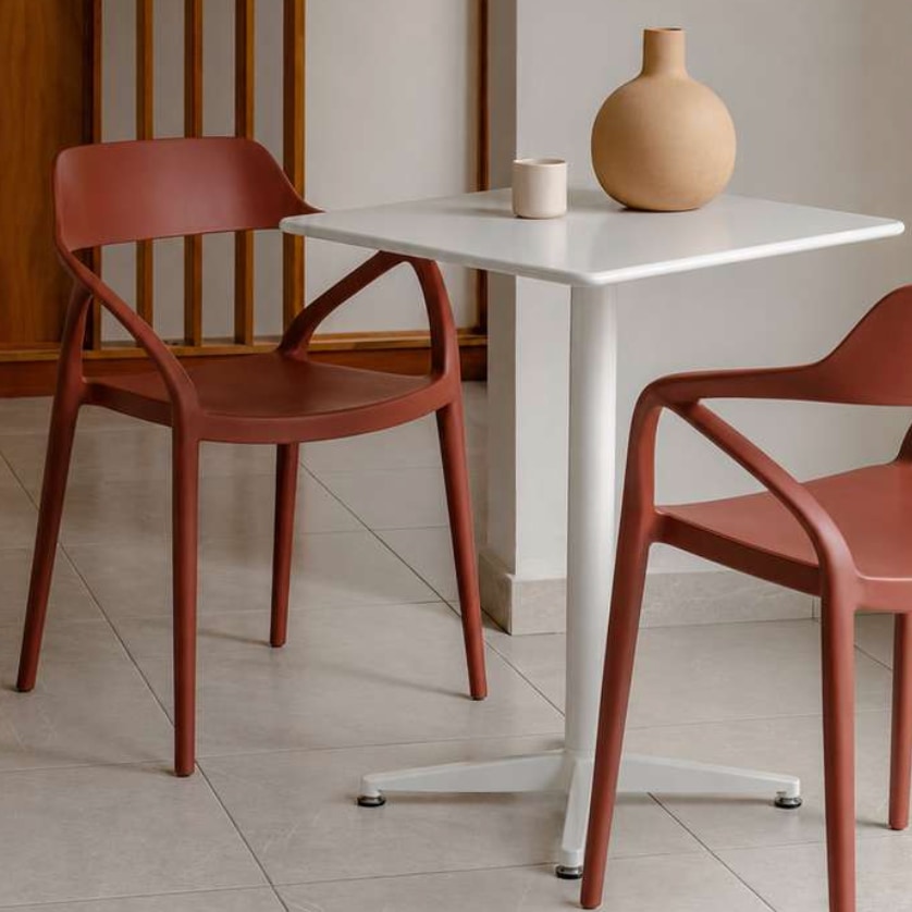 Mesa Elio Baja 75cm Cuadrada