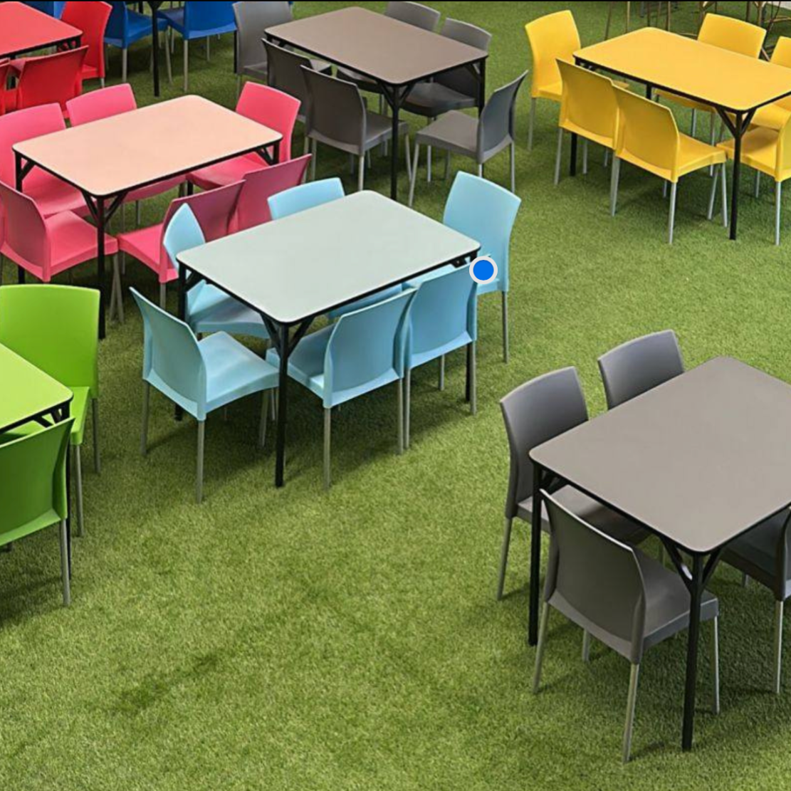 Mesa salón de fiestas para 6p pvc