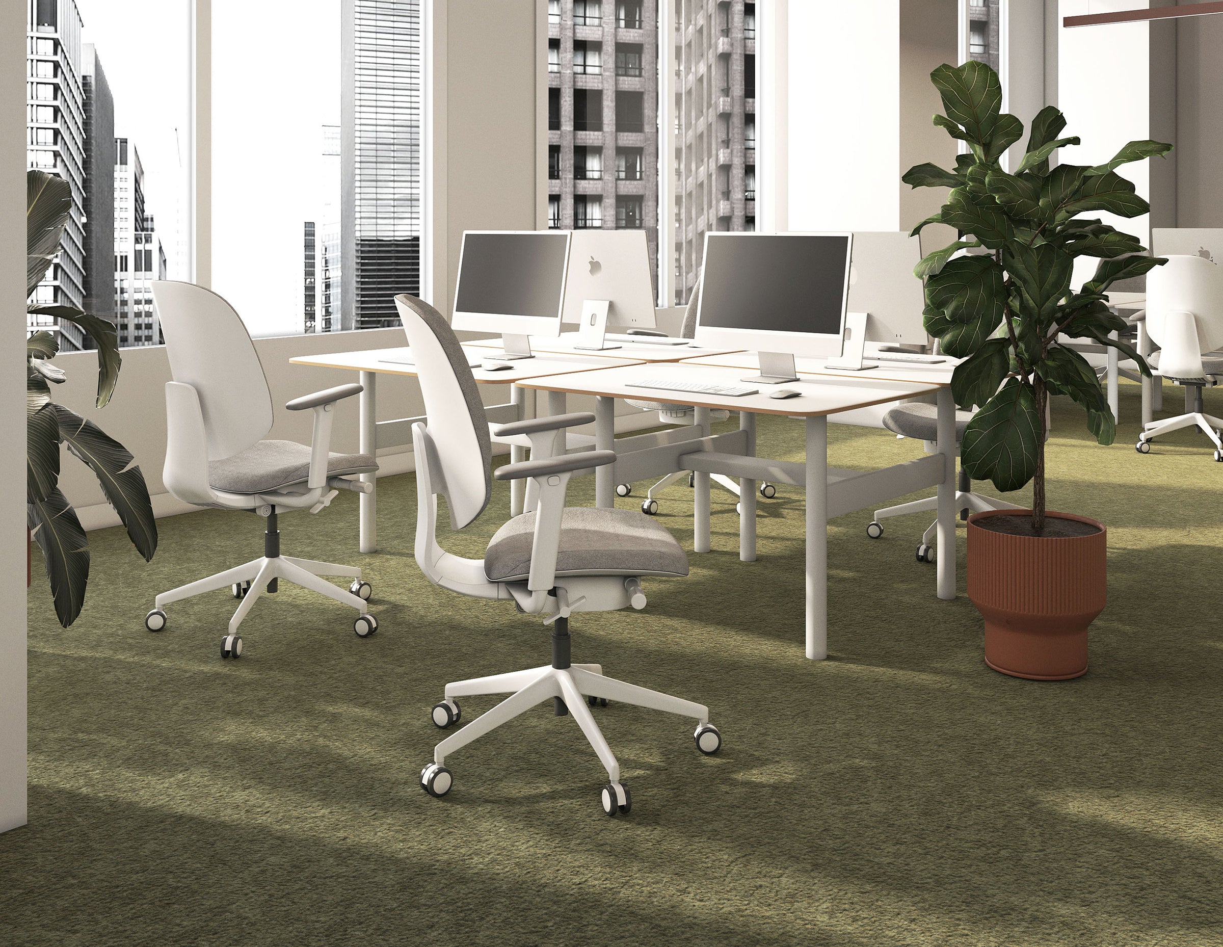 Silla Luke OHE-2006 Gris