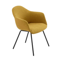 Sillón Alessia 4 patas negra