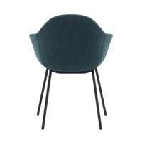 Sillón Alessia 4 patas negra
